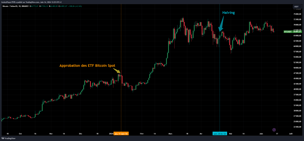 ETF Bitcoin vs Halving - ETF ETH