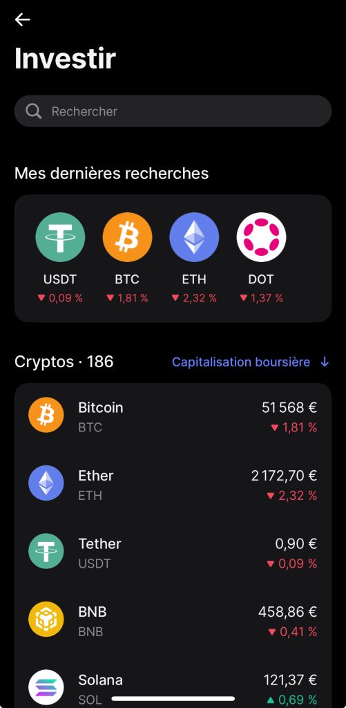 Acheter des USDT sur Revolut 2