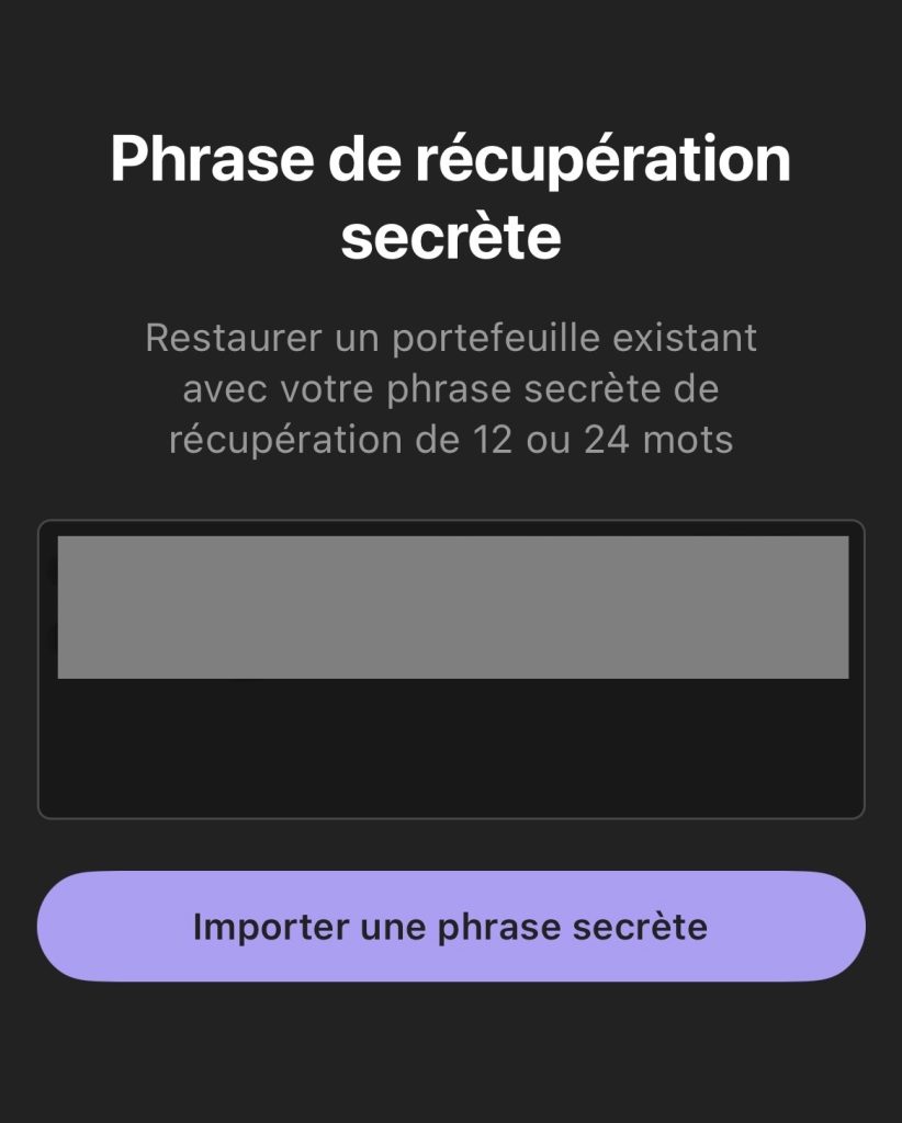 Phrase secrète sur Phantom